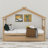 Annais Wooden House Bed with Trundle-958705452-958705454