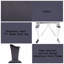 Ensemble de 2 chaises d'appoint en tissu cyren noir et acier inoxydable