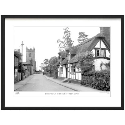 Shawbury, Church Street C1955 - Single Picture Frame Print
