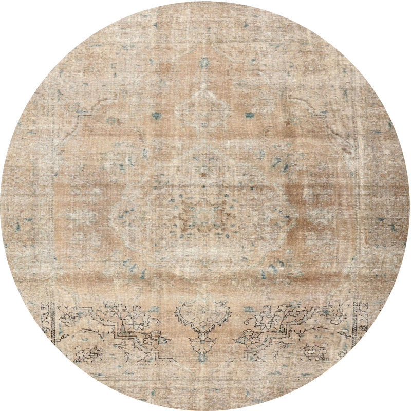Oriental Indoor Rug, Round 3'