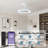  Smart Reversible Ceiling Fan with Light and APP Control, 6-Speed Dimmable LED Lights, Smart Ceiling Fan for Living Room Bedroom Kitchen