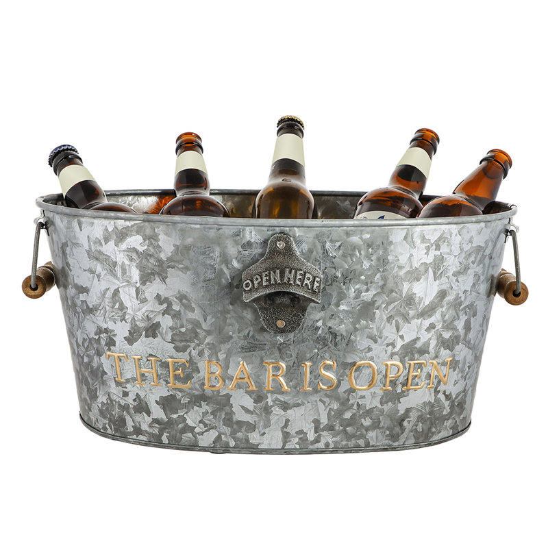 Rothermel Zinc "The bar is open" Ice Bucket