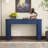 TREXM Entryway Table With Fluted Design