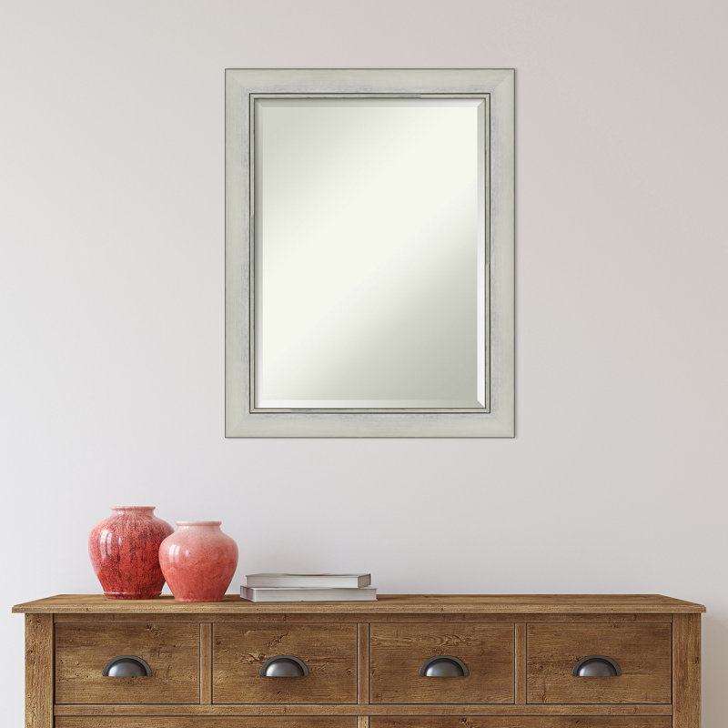Miroir de salle de bain Kellison, Noir / argent, 28 po x 22 po