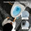 Toilette intelligente de luxe avec couvercle activé par le pied / télécommandé, capteur de radars, chasse au pied, pare-bulles, bidet à hauteur de siège ADA avec siège chauffant et sécheuse