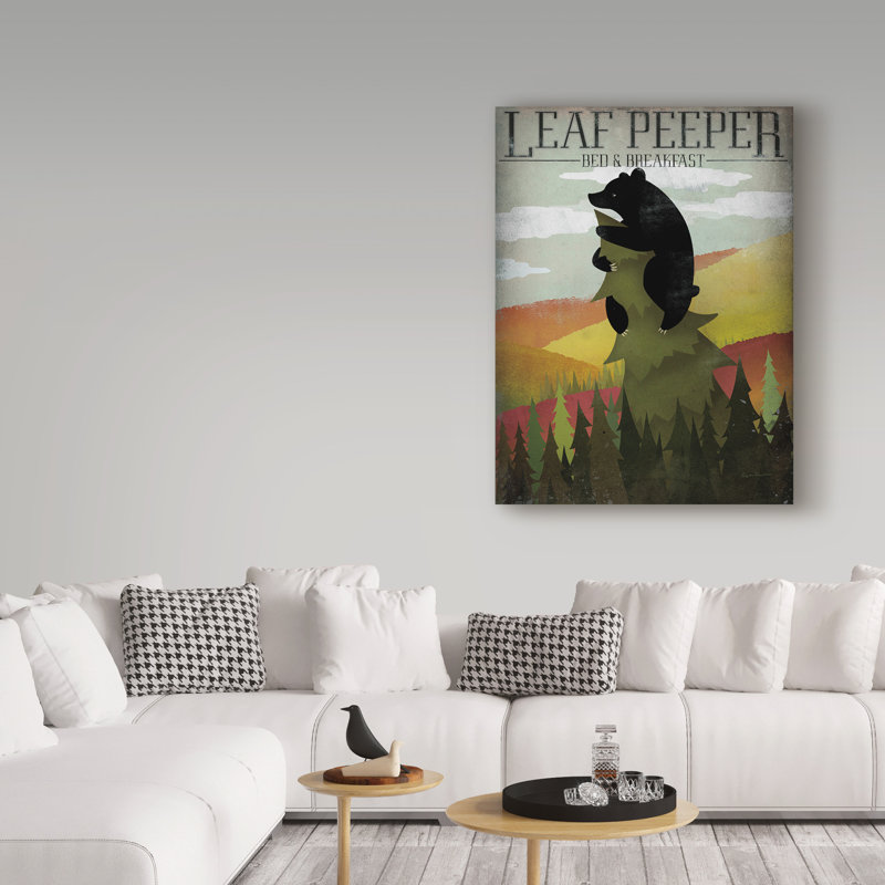 «Leaf Peeper» par Ryan Fowler, reproduction d'art graphique sur toile, H 19 po x l 14 po x P 2 po