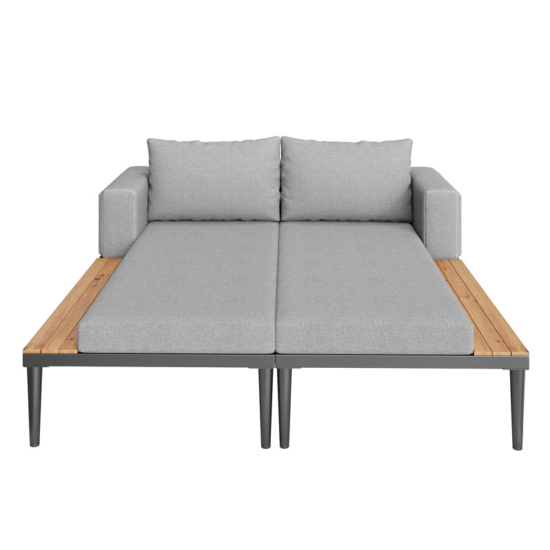 150cm Long Double Chaise with Cushions