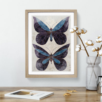 Watercolour Butterflies No.2 1 Piece Single Picture Frame Wall Art