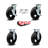 4 Piece Rubber on Steel Caster Set