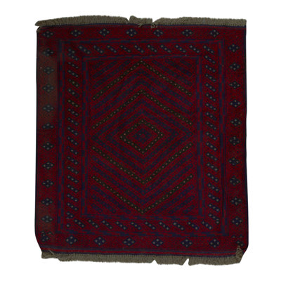 Hand-Knotted High-Quality Red/Black Area Rug