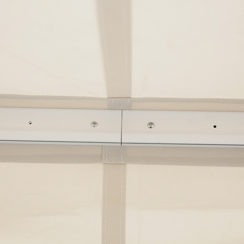 8' X 7' Patio Retractable Awning In Beige, Manual Sun Shade Deck Window Cover - Adjustable, Protection, Versatile Use From , Beige Exterior Cover, Adjustable To Steer & Heat
