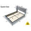 Rangement pour lit de taille grand lit - aspect élégant, fonction de levage hydraulique, conception pratique dans un style contemporain, assemblage sans effort-432227626-432227628