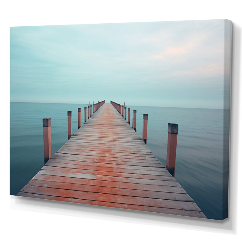 Tiphonnet Pier To Infinity II sur toile, H 24 po x l 32 po x P 1 po, Toile tendue