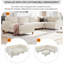 Canapé modulaire modulaire en L avec repose-pieds-214881296