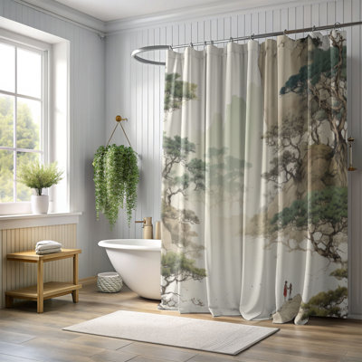 Old Woodland - Rideau de douche Premium