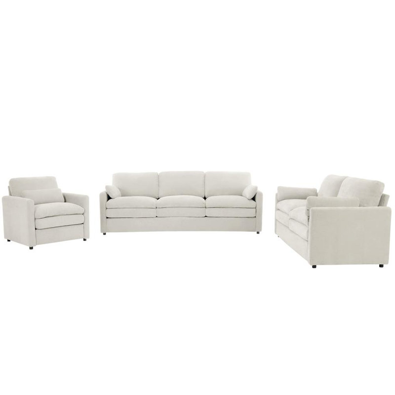 3 Piece Sofa Sets (Beige)