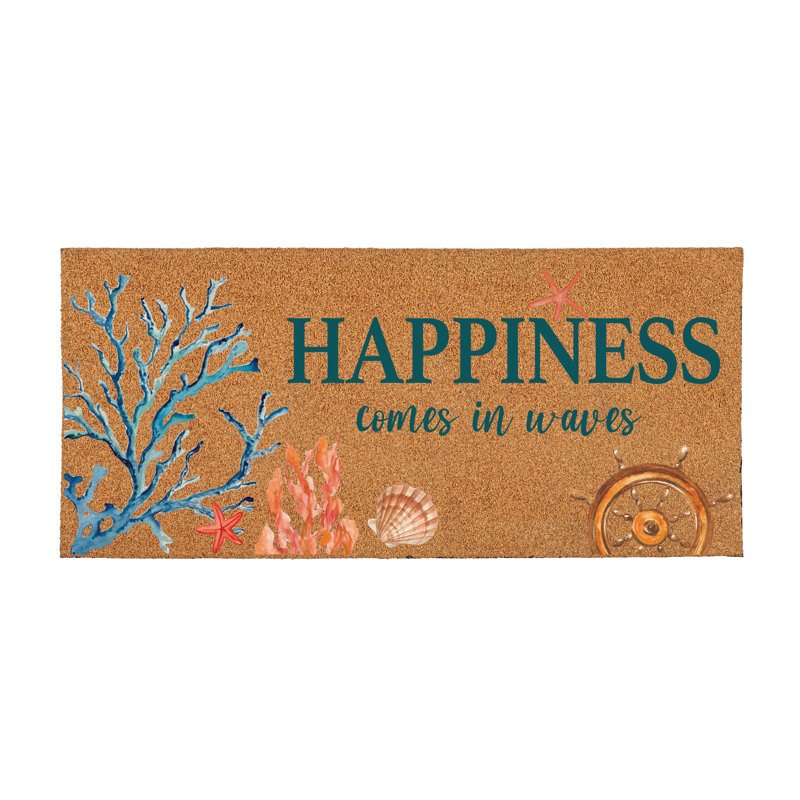 Tapis bleu sattafras 22 po x 10 po