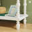Solid Wood 4-Piece Spindle Vivienne Twin Bed with Walker Edison Easy Assembly 1-Drawer Nightstand, 6-Drawer Dresser, and Short Bookshelf-111301197