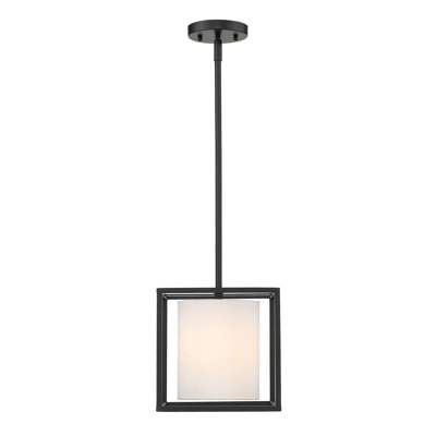 Luminaire suspendu carré à 1 lumière Hodder