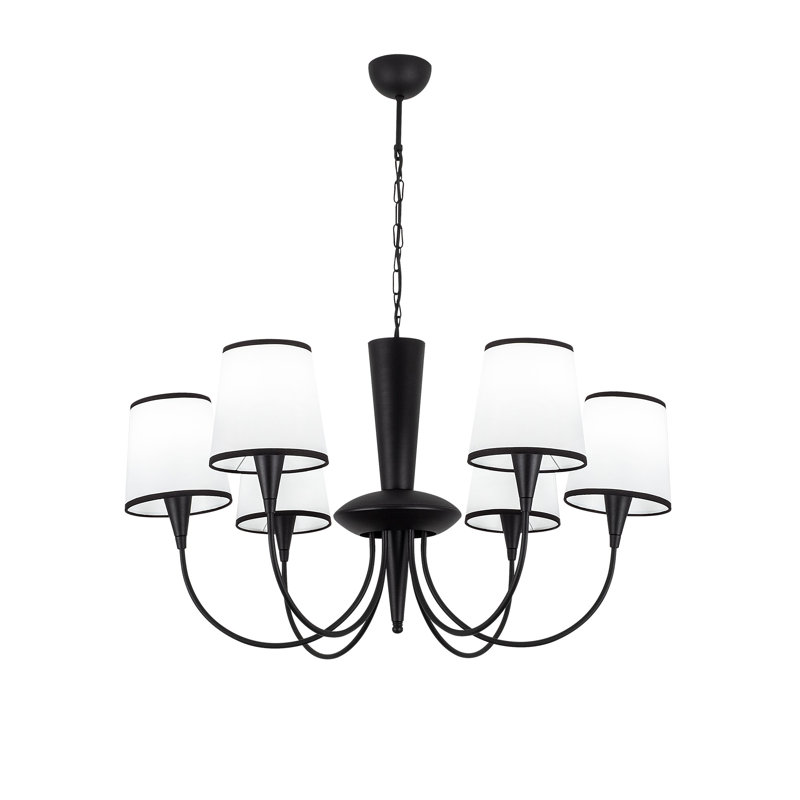 Lustre classique / traditionnel à 6 lumières Emmie-Rose, H 33 po x l 30 po x P 30 po