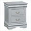 Table de chevet 2 tiroirs Platinum Classic