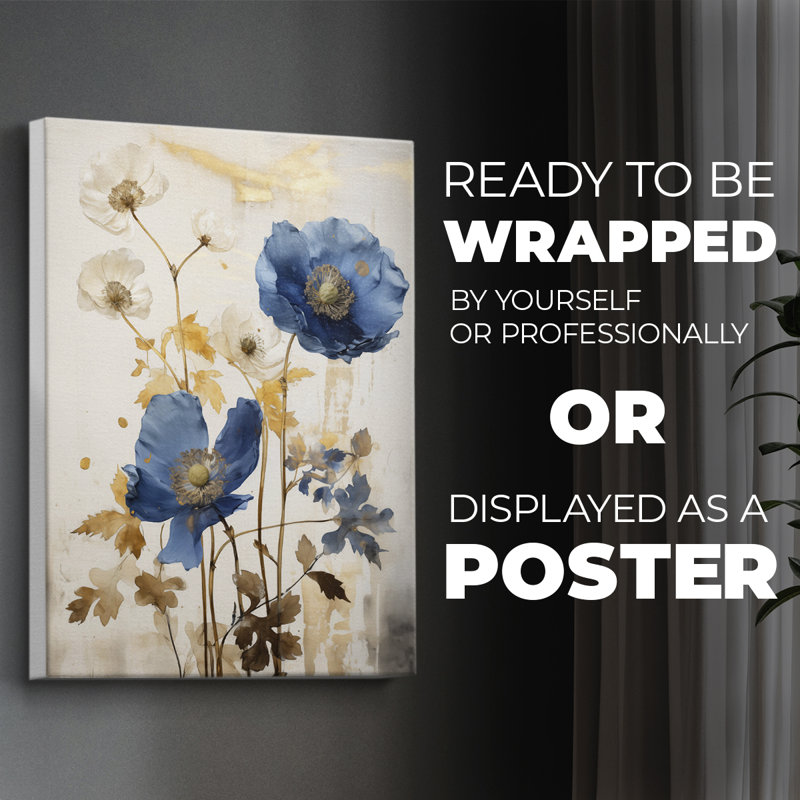 FLORAL Series LXIV -Canvas Print Only - NOT FRAMED, 18" H x 12" W
