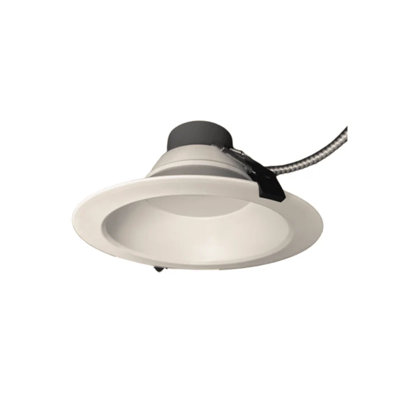 Luminaire encastré à DEL commercial E2 Lighting de 8 pouces, avec 5 puissances réglables, 5 températures de couleur sélectionnables, 16 W à 35 W, blanc