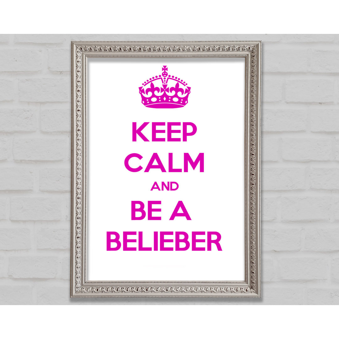 Musik Zitat Keep Calm Justin Bieber - Drucken