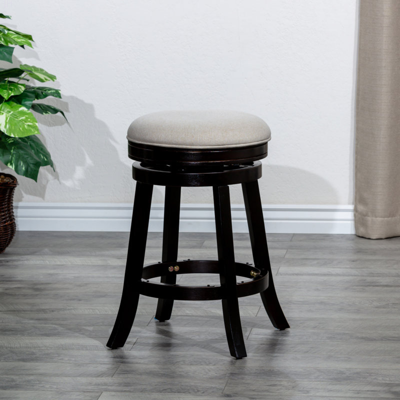Tabouret de bar moderne de 30 po pour la salle à manger, Noir, Blanc
