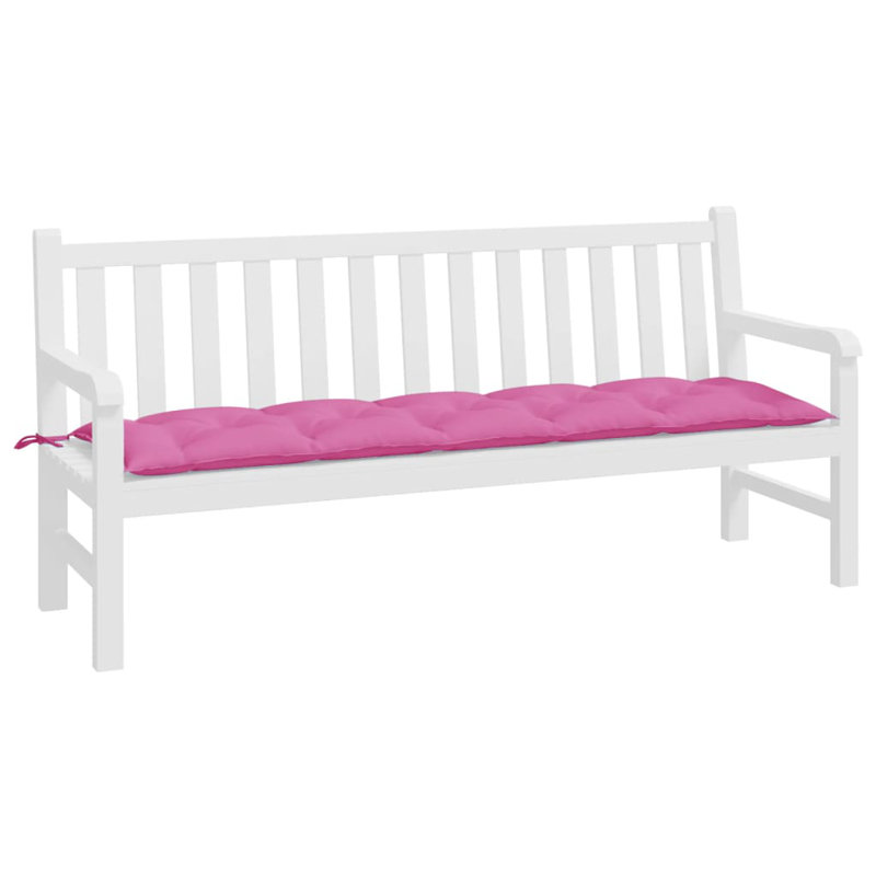 Coussin de banc en tissu Oxford, H 2,8 po x l 70,9 po x P 19,7 po, Rose