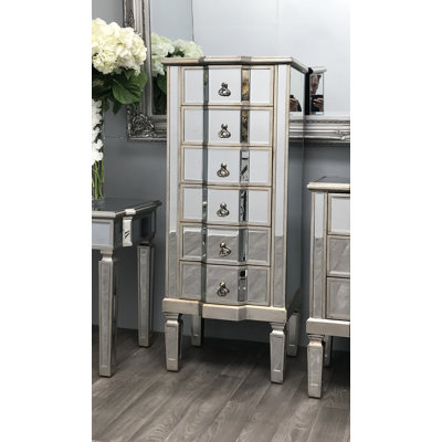 Broussard Solid Wood 48cm W 6 - Drawer Chest of Drawers
