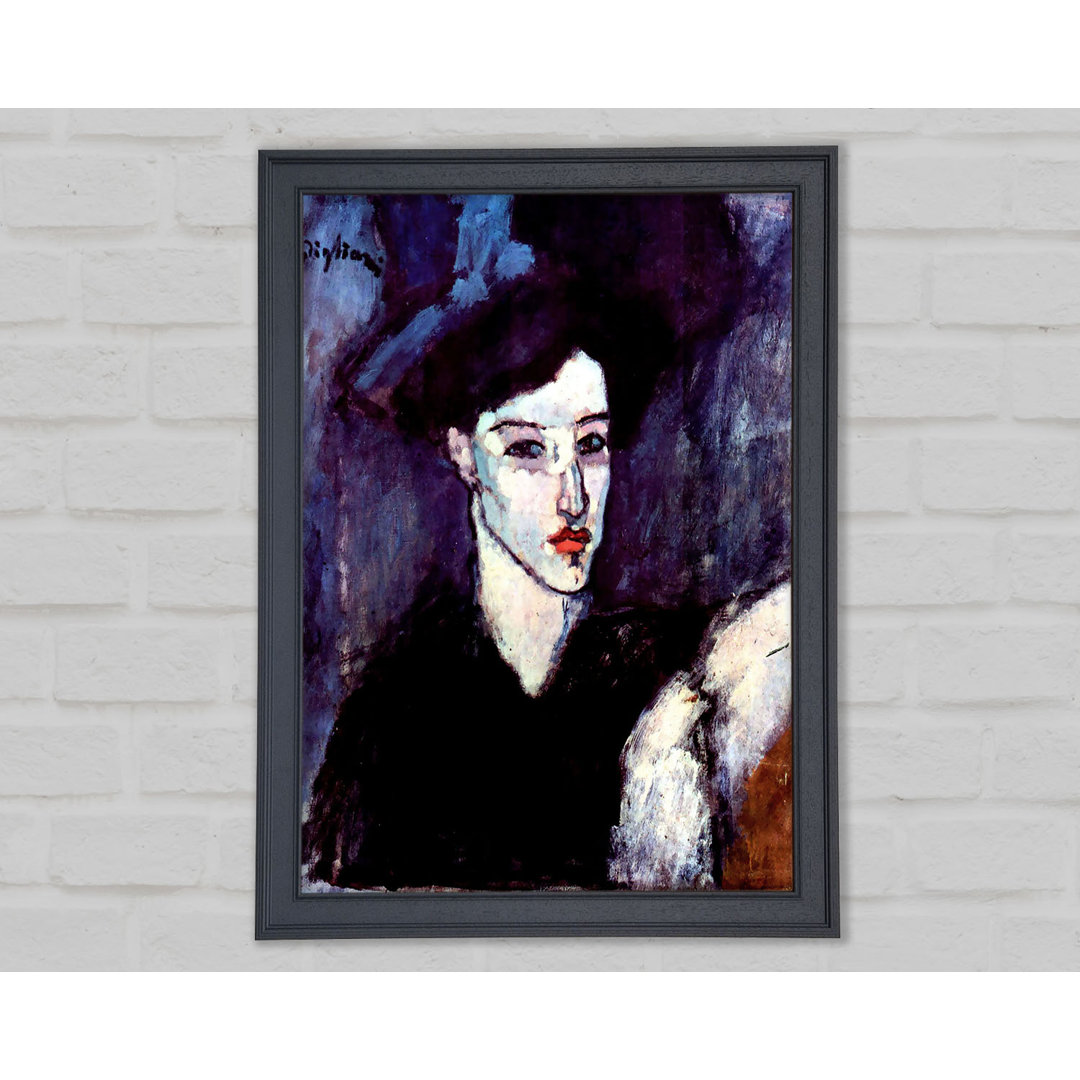 Gerahmtes Leinwandbild The Jewess von Modigliani