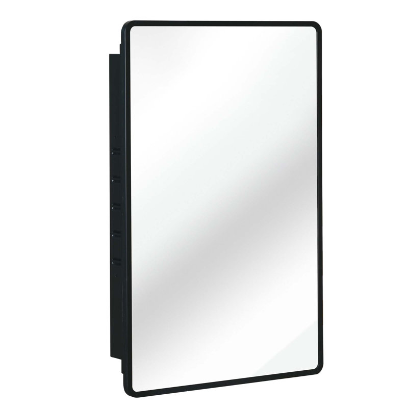 Armoire à miroir murale encastrée en métal, H 5,12 po x l 36 po x P 24 po