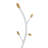 Arles Metal White  Standing Coat Rack With 9 Hooks, Heavy Base For Stability,  For Modern Entryways-47105244