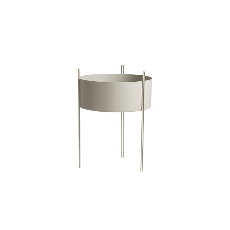 Pidestall Planter (Small), Gray, 21.70'' H x 15.70'' W x 15.70'' D