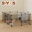  Pet Pen 14 Panel Puppy Rabbit Kitten Playpen Indoor Enclosure Run Cage   