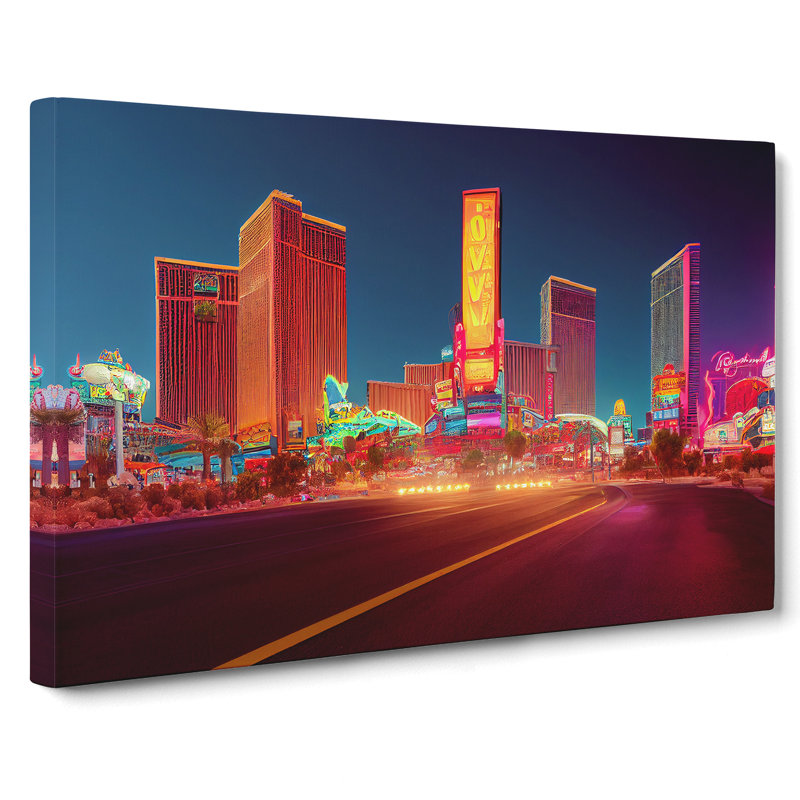 Las Vegas Skyline Vol.1 - Wrapped Canvas, 35cm H x 50cm W x 3cm D