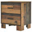 Table de chevet 2 tiroirs Mello