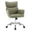 Chaise de travail pivotante en similicuir Caylin-1664664499