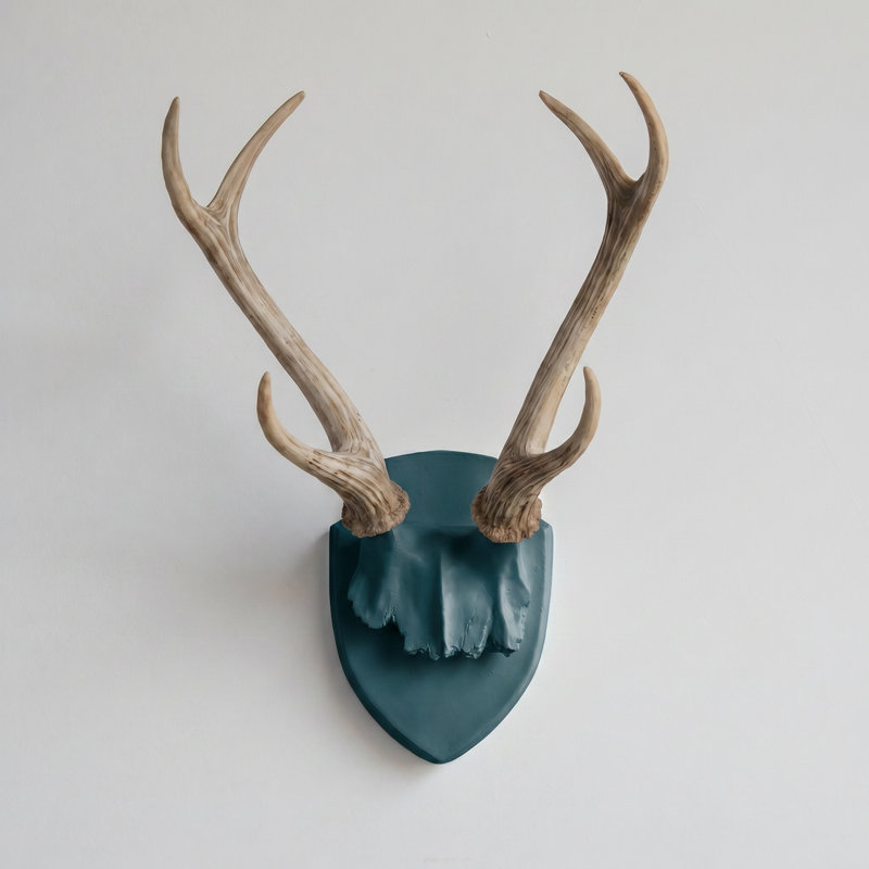 Faux Taxidermy Deer Antler Wall Décor, Forest/Natural