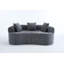 Canapé modulaire Crescent sans assemblage et confort profond-1424726551
