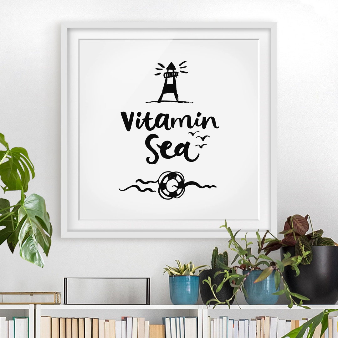 Gerahmtes Poster Vitamin Sea