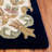 Steller Aubusson Hand Tufted Wool/Cotton Floral Rug in Ivory/Navy-2055050172
