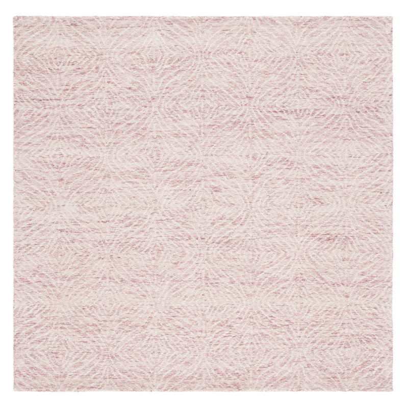 Pezanetti Hand Tufted Wool And Cotton With Latex Abstract Rug, Square 6'