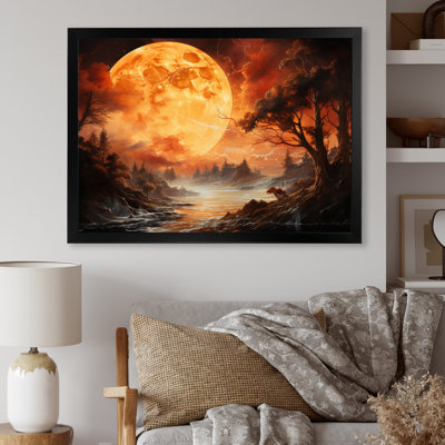 Planète Vénus, ambre lumineux II sur toile