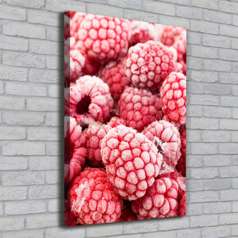 Raspberries - Wrapped Canvas Print