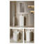 Meuble-lavabo à piédestal en céramique Modern