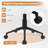 Modern Home Office Chair With Curved Backrest And Comfortable Armrests