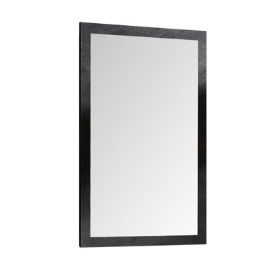 Ayza Wood Flat Wall Mirror