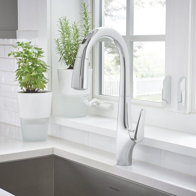 American Standard Avery Pull Out Touchless Kitchen Faucet, Polished Chrome